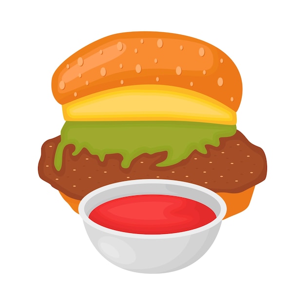 Illustration of burger