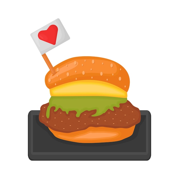 Vector illustration of burger