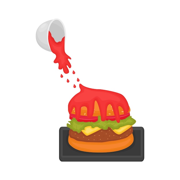 Vector illustration of burger