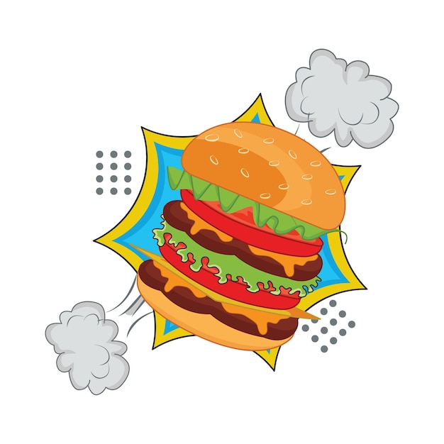 Illustration of burger