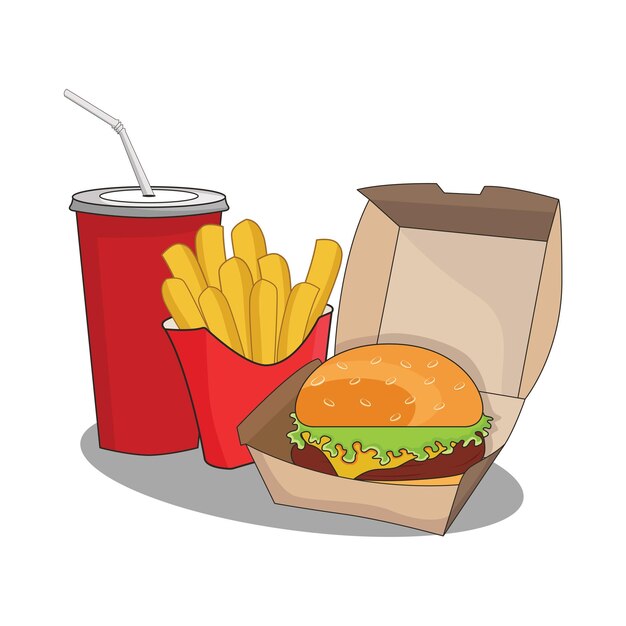 Illustration of burger