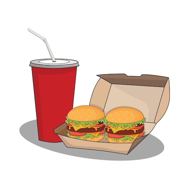 Illustration of burger