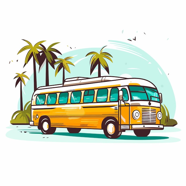 Vector illustration of a bus