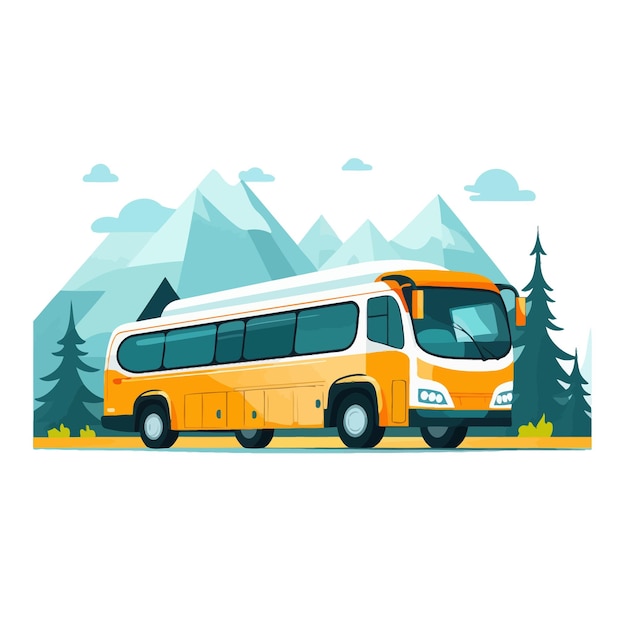 Vector illustration of a bus