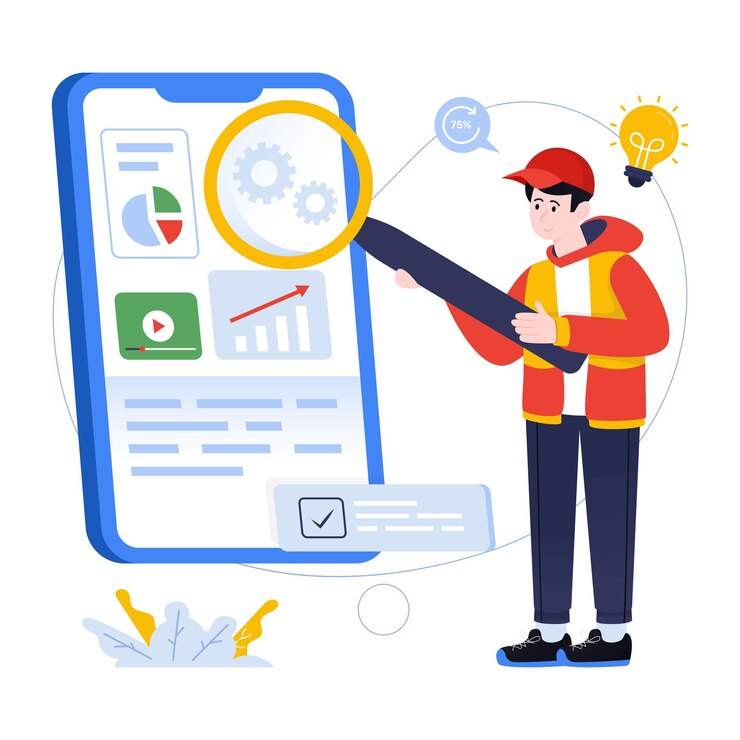 Vector an illustration of business operations designed in flat style