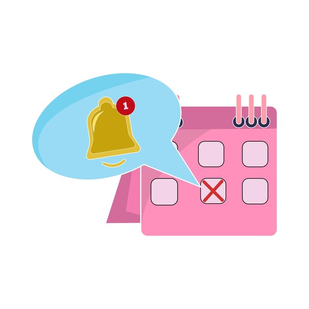 Vector illustration of calendar date