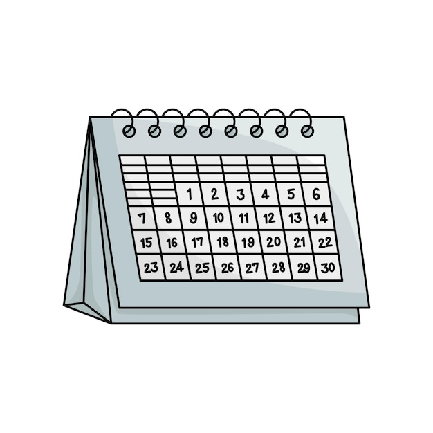 Vector illustration of calendar