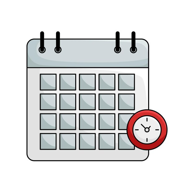 Vector illustration of calendar