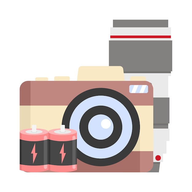 Vector illustration of camera