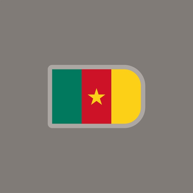 illustration of cameroon flag template