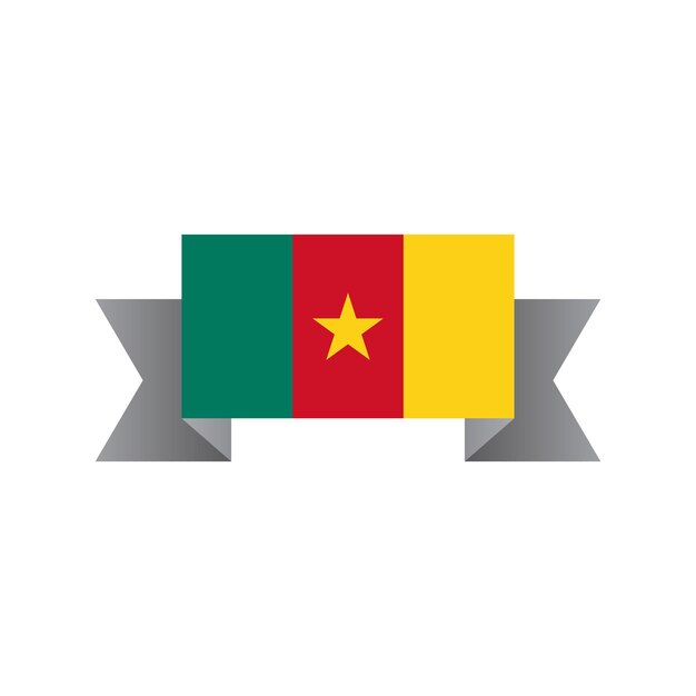 illustration of cameroon flag template