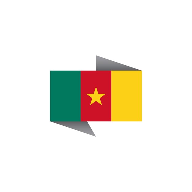 illustration of cameroon flag template
