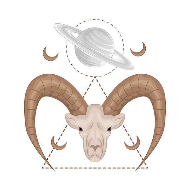 Illustration of capricorn