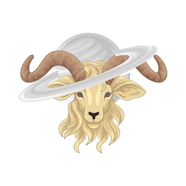 Vector illustration of capricorn