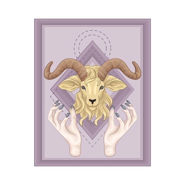 Illustration of capricorn