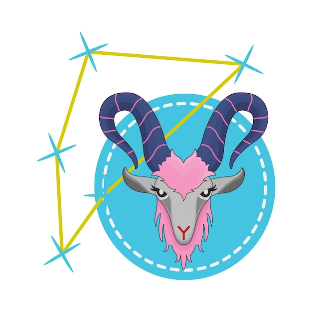 Vector illustration of capricorn