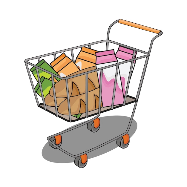 Vector illustration of cart