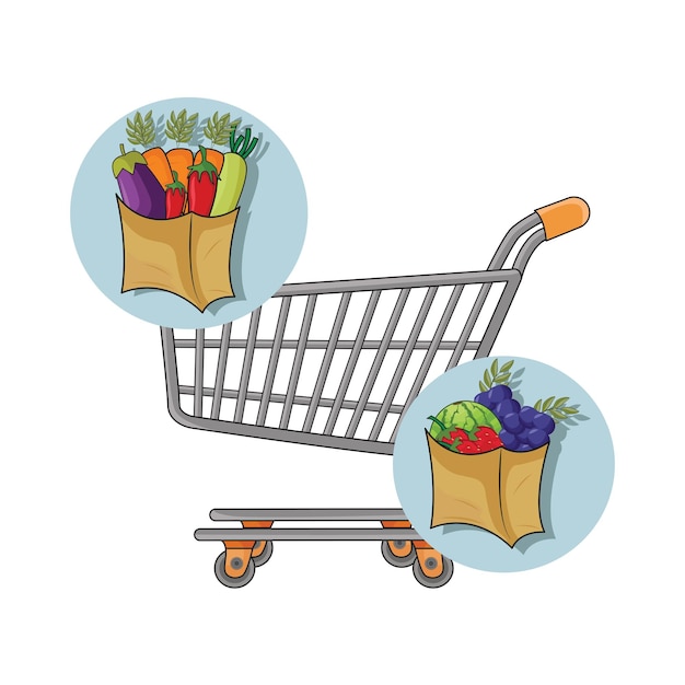 Vector illustration of cart