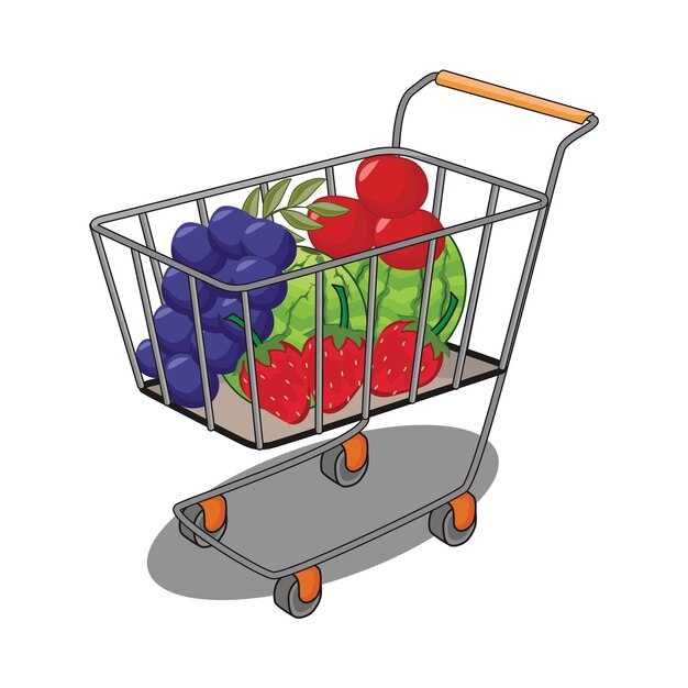 Vector illustration of cart