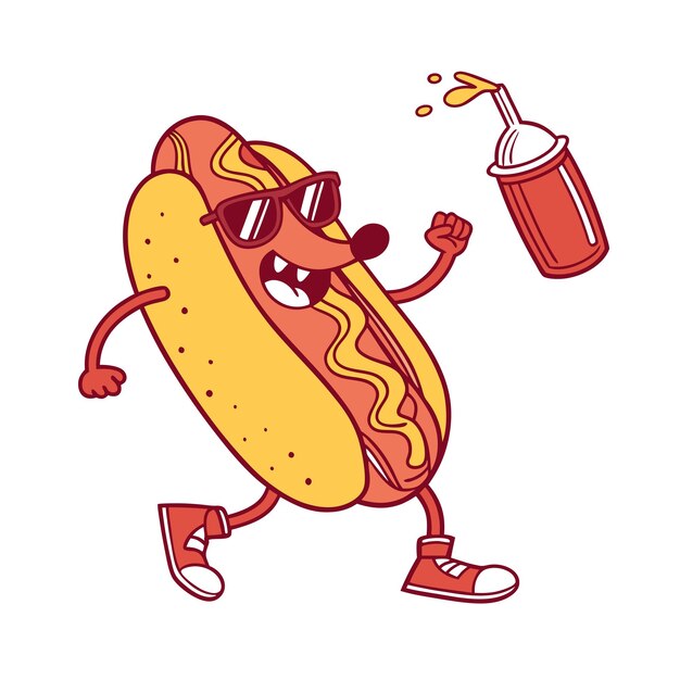 Vector illustration of a cartoon character as an nft for digital art