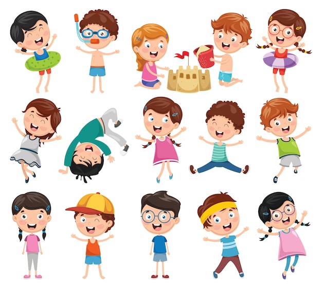 Illustration Of Cartoon Children