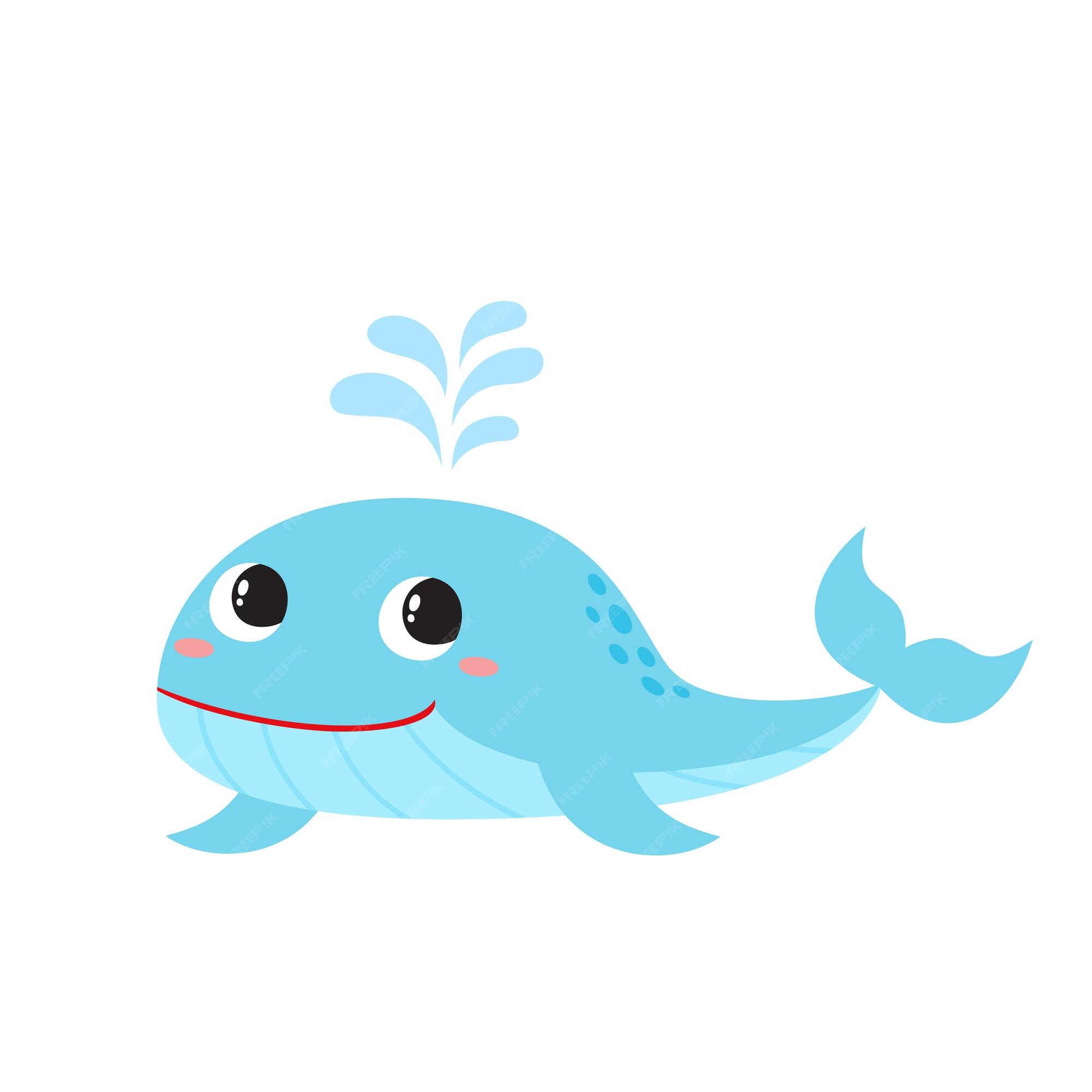 Premium Vector | Illustration of cartoon funny whale isolated on white background. cute, funny animal, sea animal character Premium Vector | Illustration of cartoon funny whale isolated on white background. cute, funny animal, sea animal character