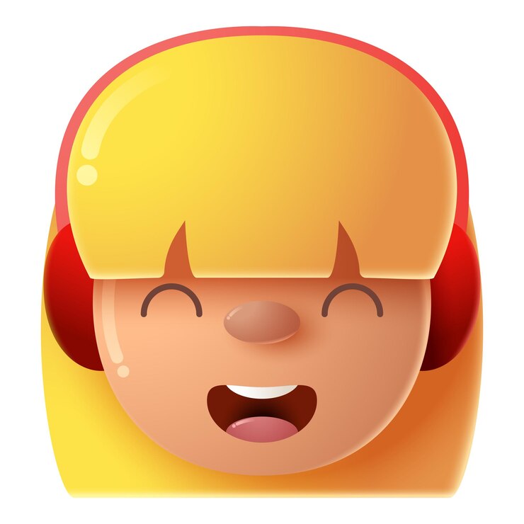 Vector 흰색 배경에 고립 된 만화 소녀의 그림