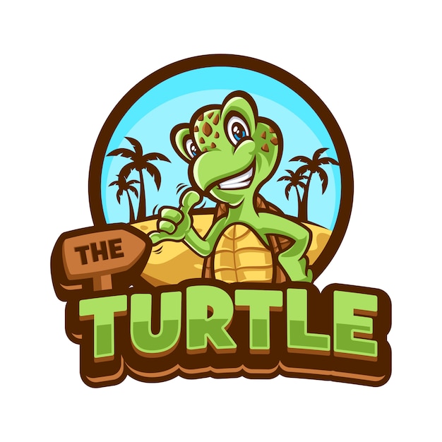 Illustration of cartoon turtle