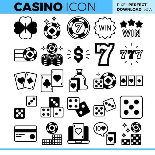 Vector illustration of casino pack