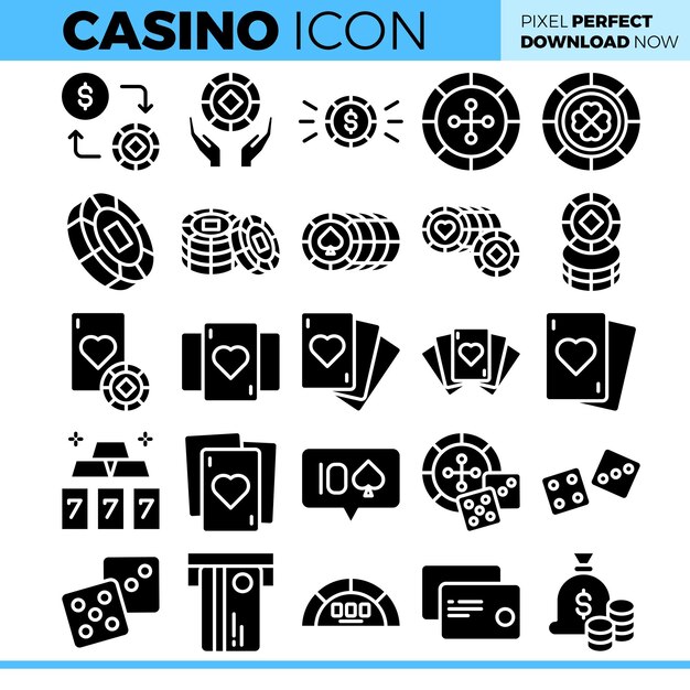 Vector illustration of casino pack