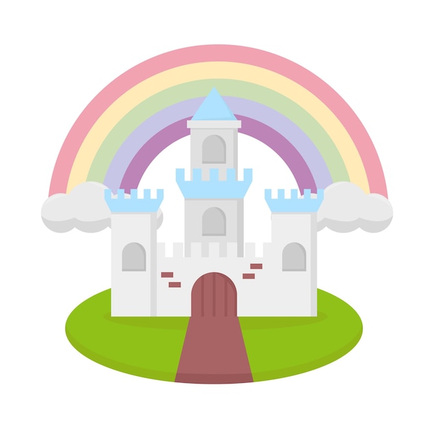 Vector illustration of castle