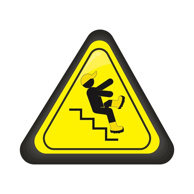 Vector illustration of caution