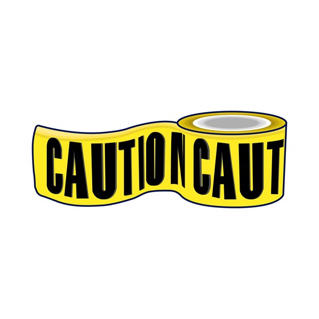 Vector illustration of caution