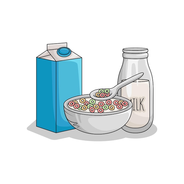 Illustration of cereal