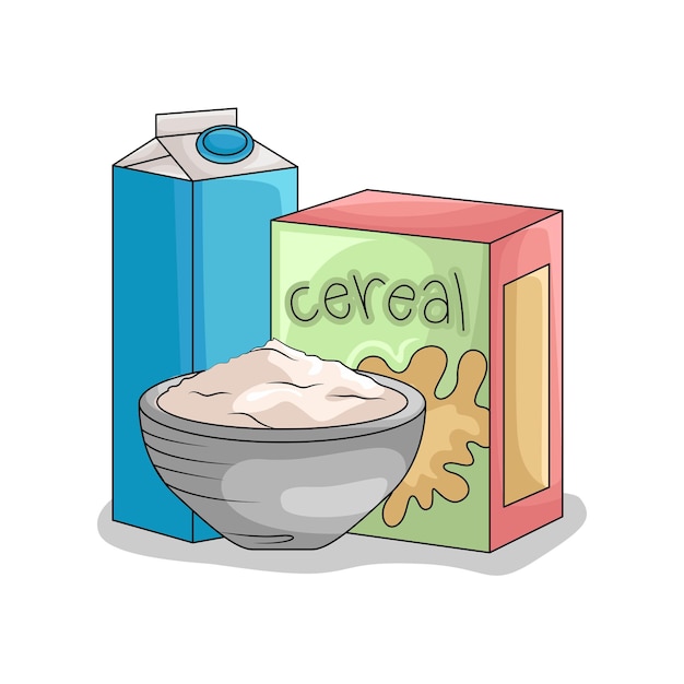 Vettore illustrazione di cereali
