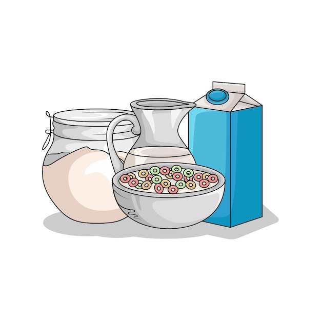 Vector illustration of cereal