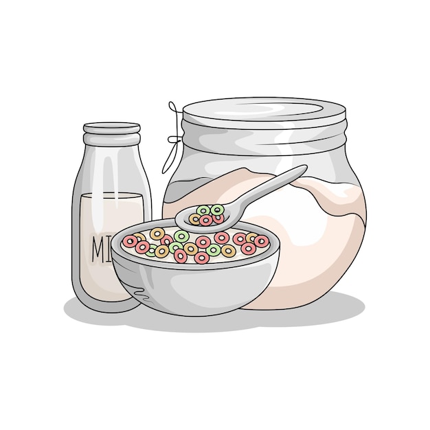 Vector illustration of cereal