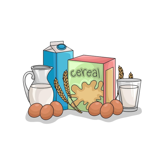 Vector illustration of cereal