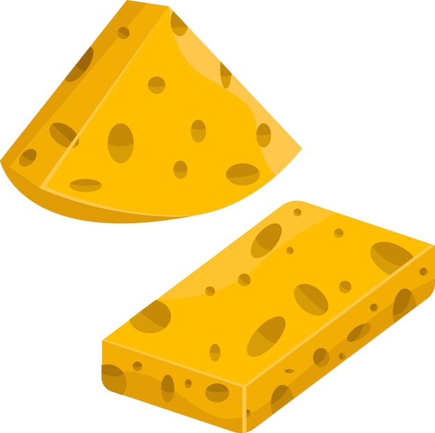 Vector illustration of cheese