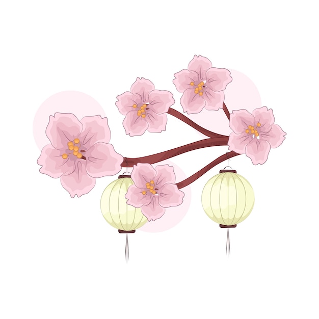 Illustration of cherry blossom