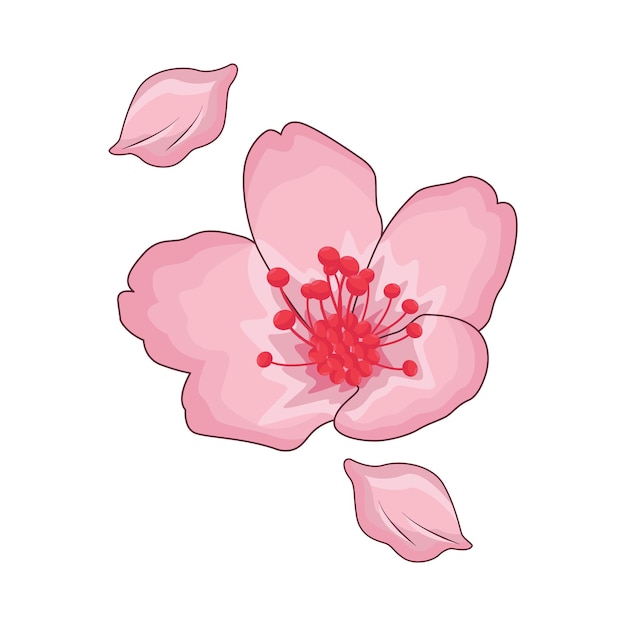 桜の花のイラスト