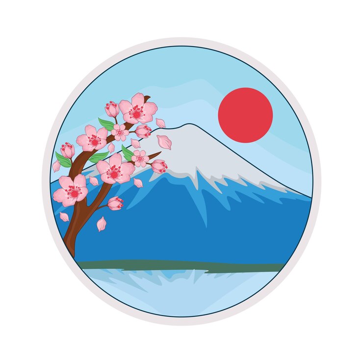 Vector illustration of cherry blossom
