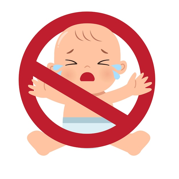 Premium Vector | Illustration for childfree no children sign flat vector
