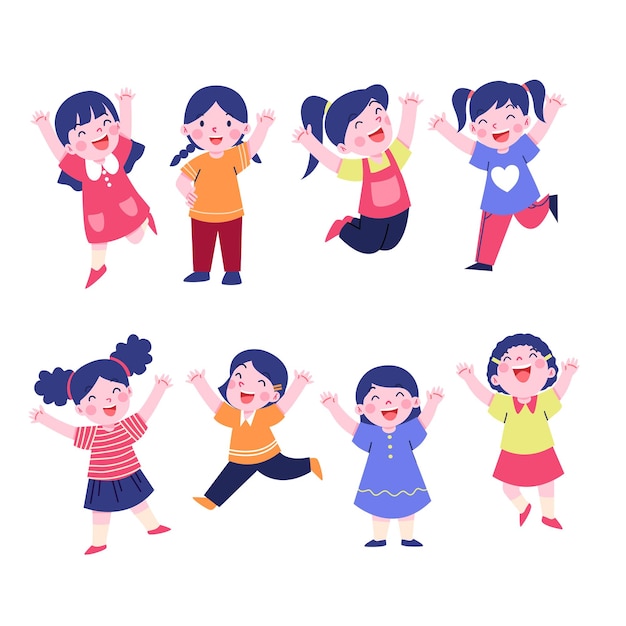 Vector illustration of children character