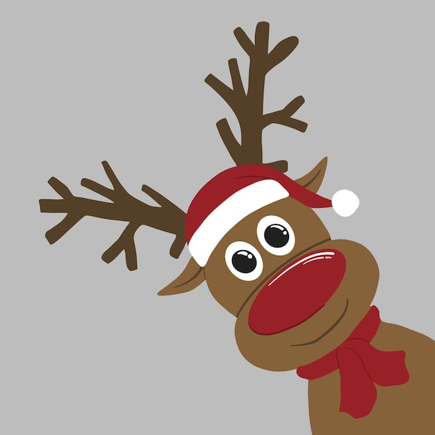 Illustration of christmas reindeer