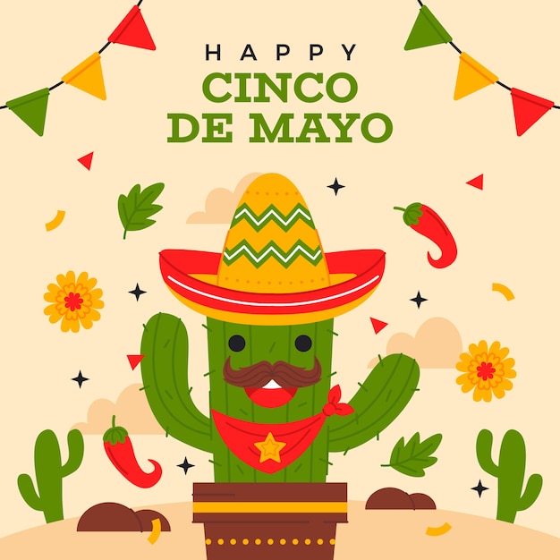 Illustration for cinco de mayo celebration