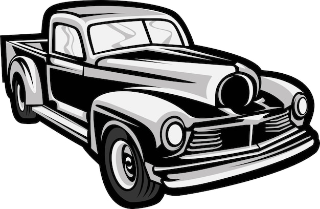 illustration classic car