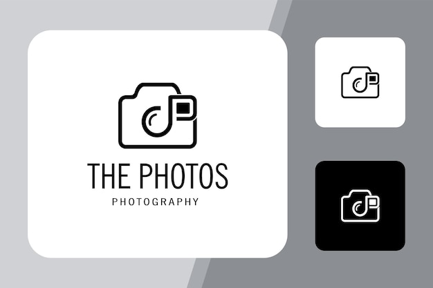 Illustration of a clean and modern photo camera logo design