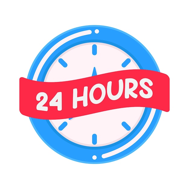 Vector illustration of clock