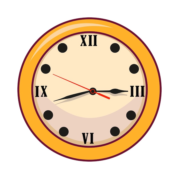 Vector illustration of clock
